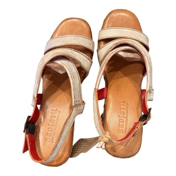 BED|STU Mediation Leather Platform Sandals in Nectar Lux NWT - Picture 8 of 10